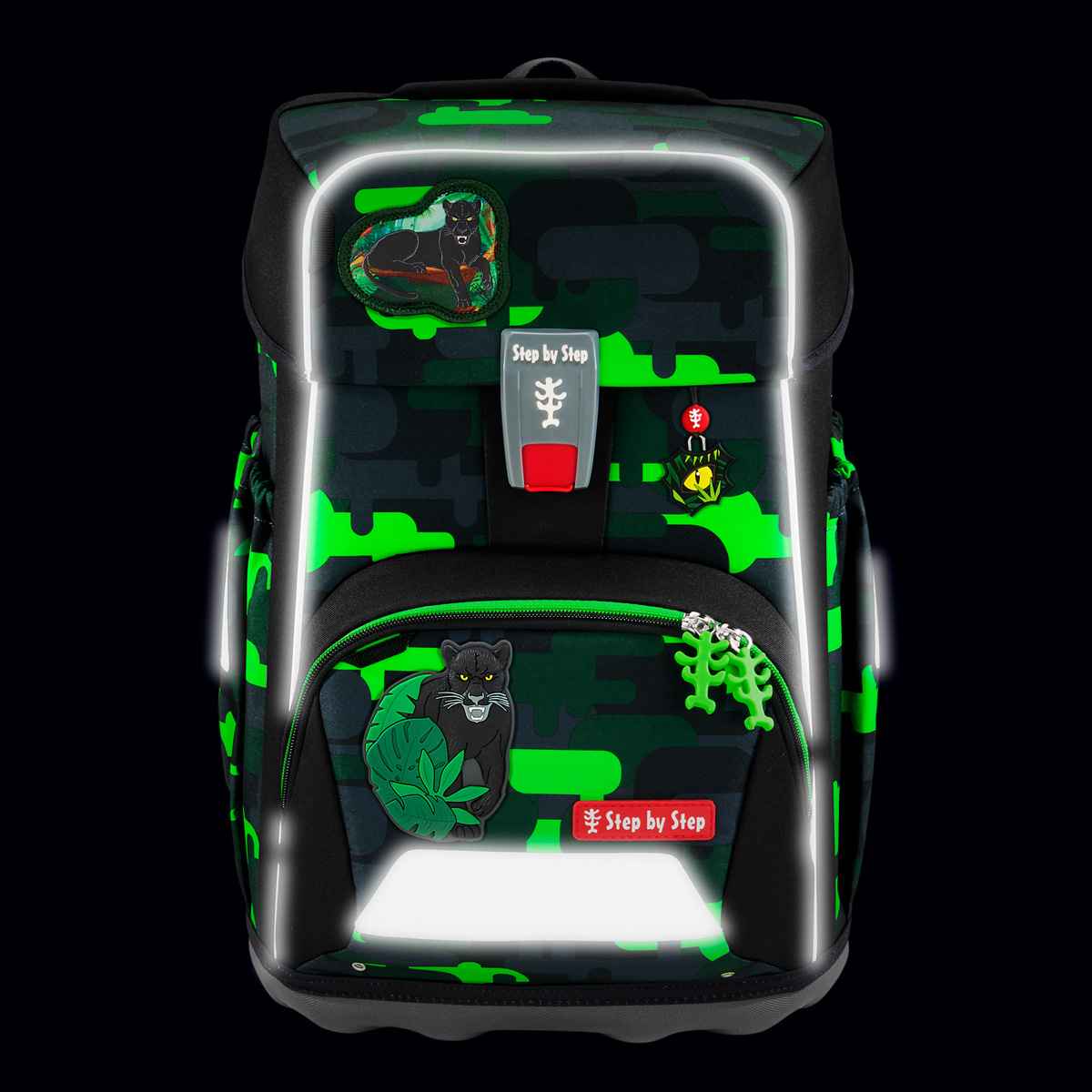 Step by Step Giant Black Cat Chiko Schulranzen Set 5tlg.