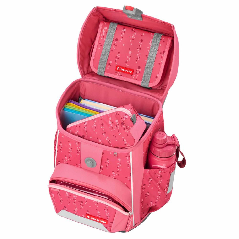 Step by Step Basis Pink Bubbles Schulranzen Set 4tlg.