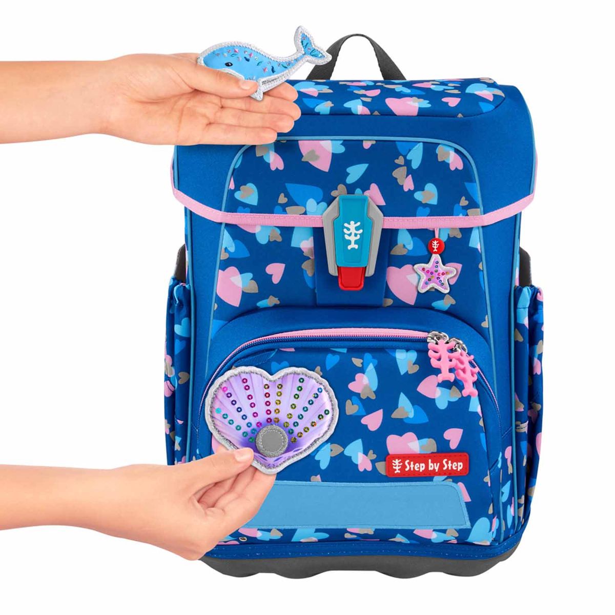 Step by Step Cloud Reflect Seashell Pearl Special Edition Schulranzen Set 5tlg.