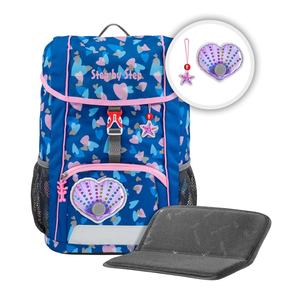Step by Step Kid Reflect Seashell Pearl Kinderrucksack Set 3tlg.
