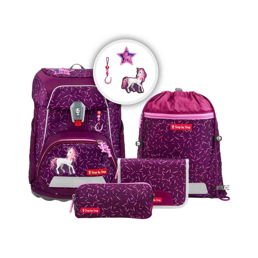 Step by Step Fit Pretty Unicorn Nuala Schulranzen Set 5tlg.