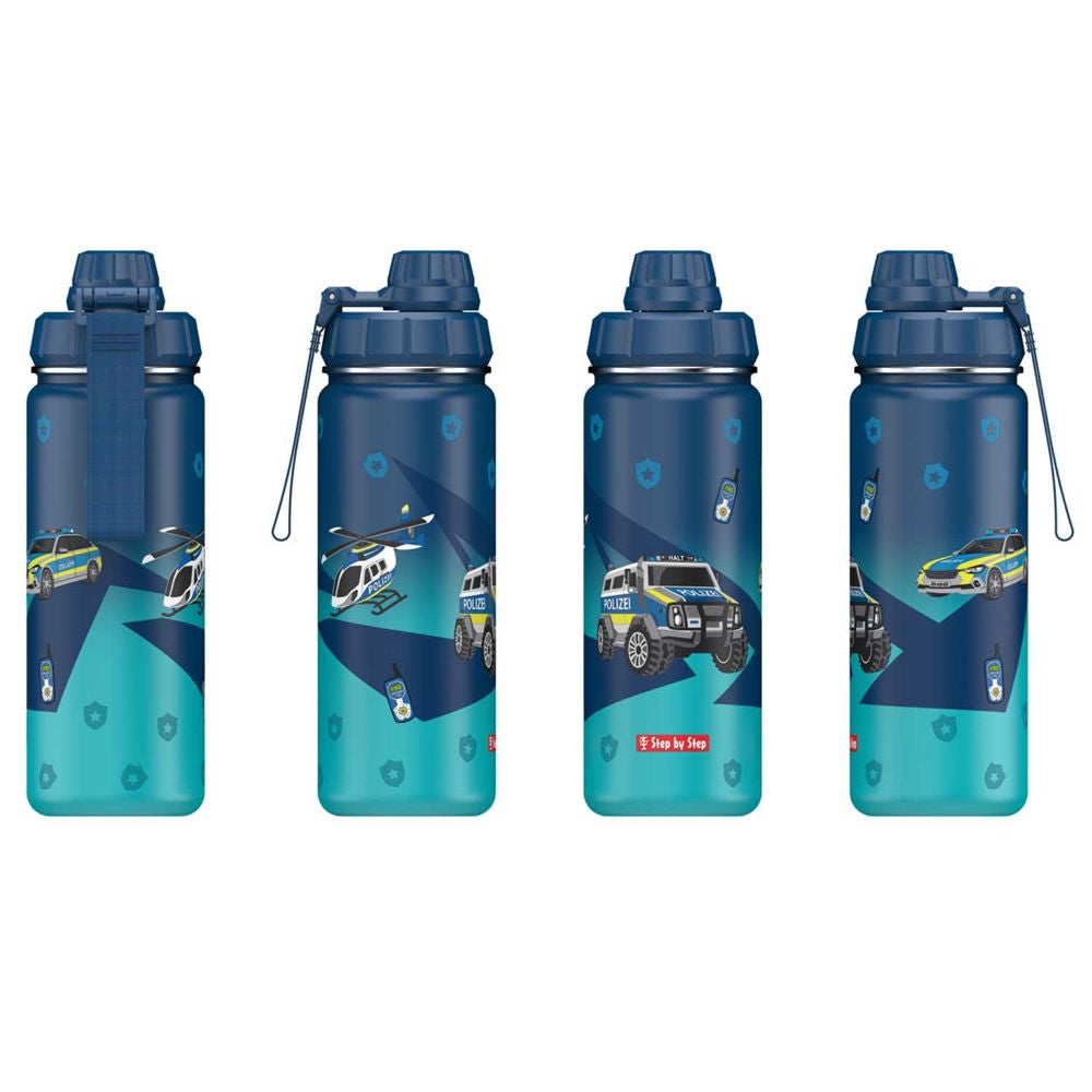 Step by Step Edelstahl Trinkflasche Police 0,5 l
