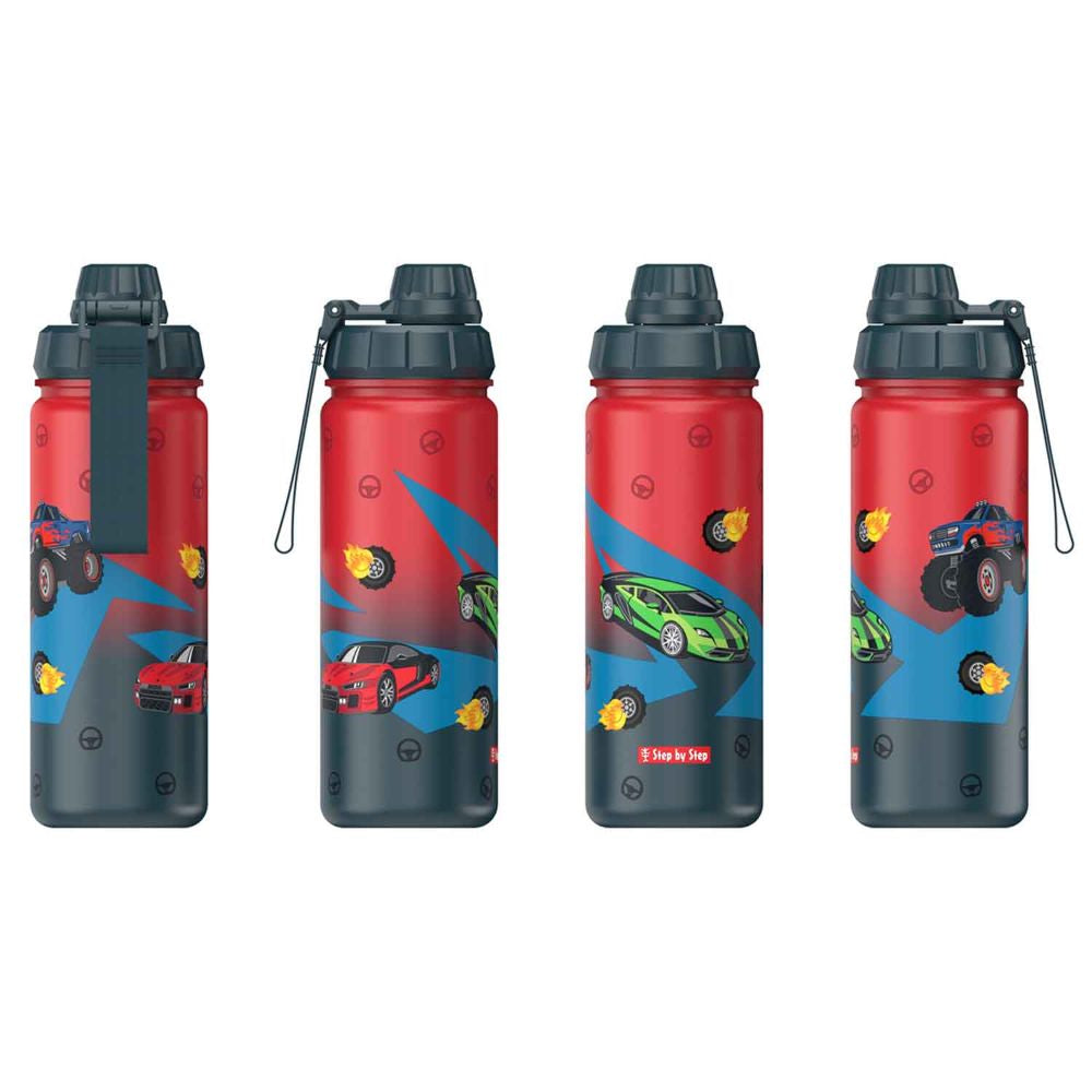 Step by Step Edelstahl Trinkflasche Car 0,5 l