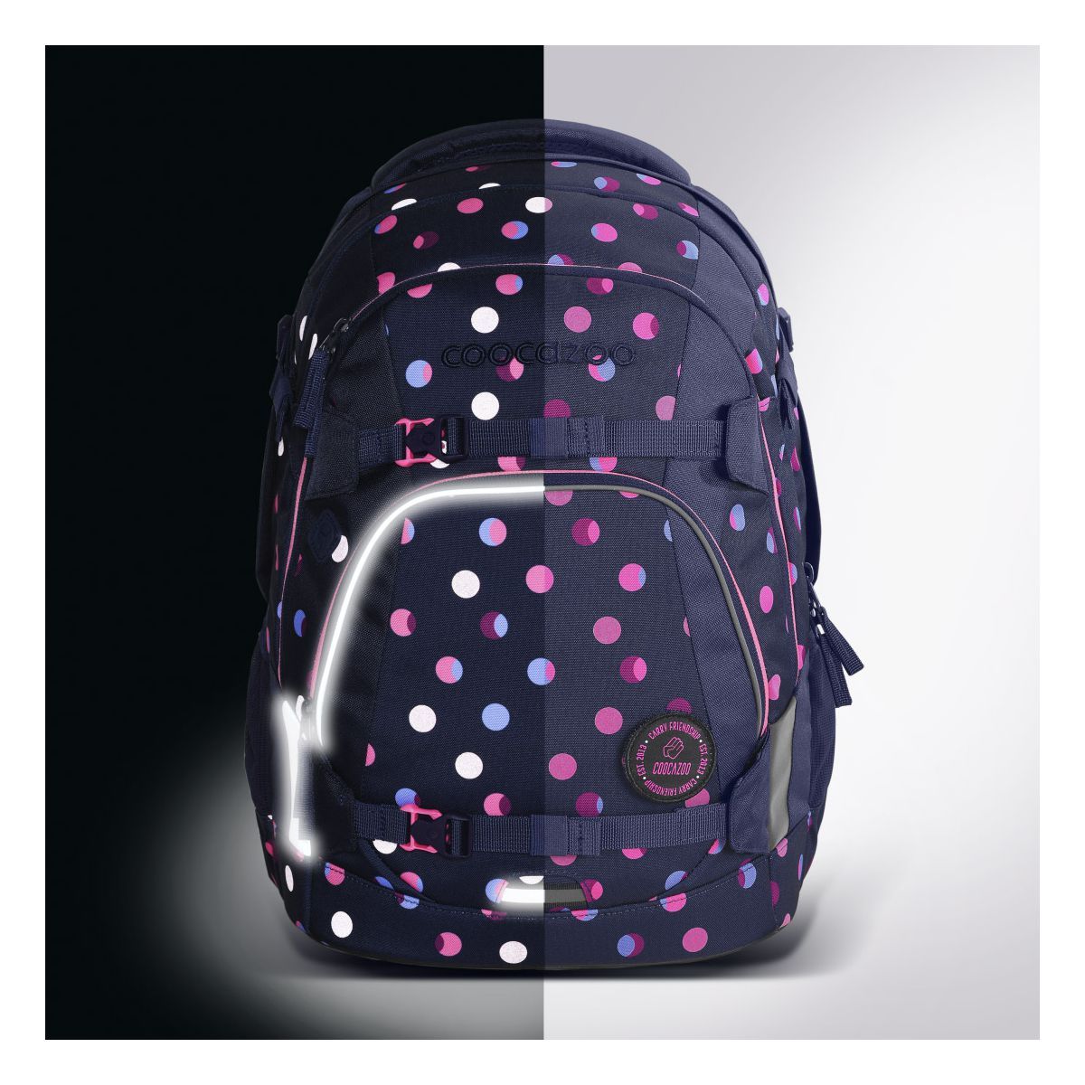 Coocazoo Mate Reflective Moons Schulrucksack Set 2tlg.