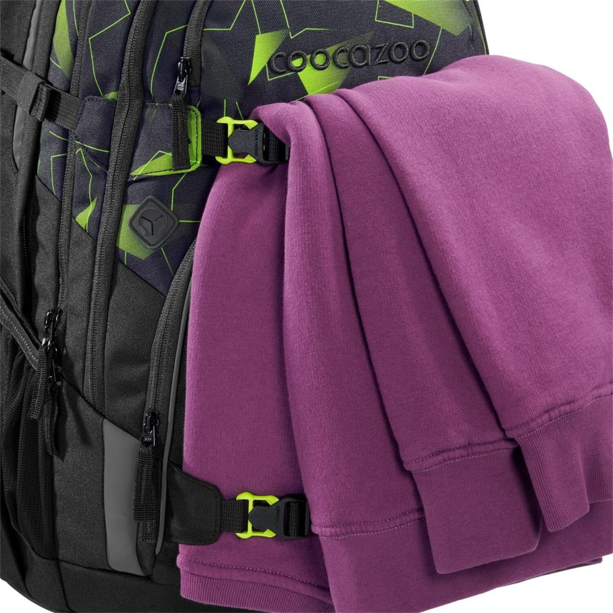 Coocazoo Porter Lime Flash Schulrucksack Set 3tlg.