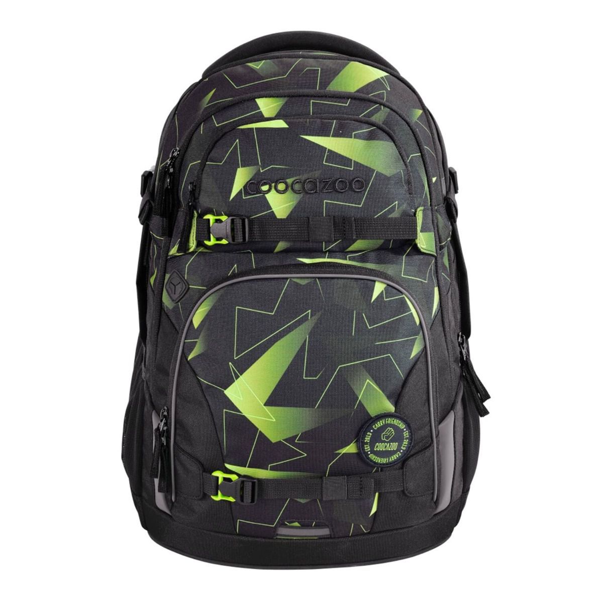 Coocazoo Porter Lime Flash Schulrucksack Set 3tlg.