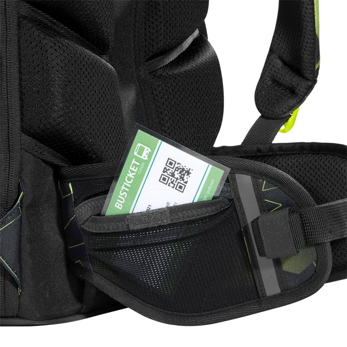 Coocazoo Porter Lime Flash Schulrucksack Set 2tlg.