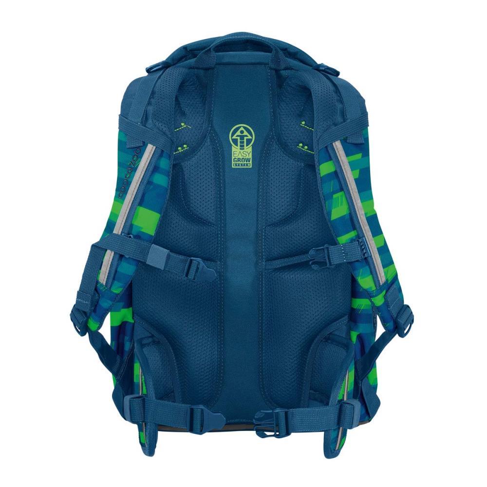 Coocazoo Mate Lime Stripe Schulrucksack Set 3tlg.