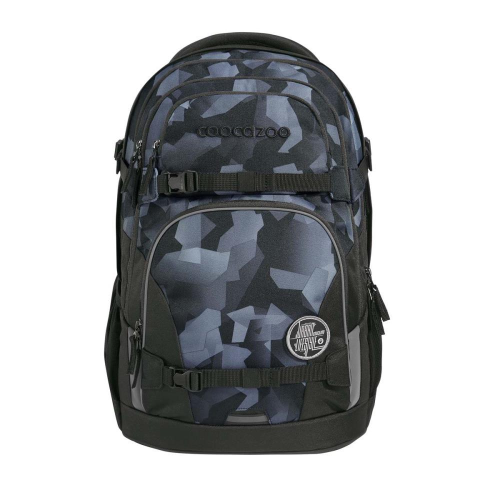 Coocazoo Porter Grey Rocks Schulrucksack Set 3tlg.