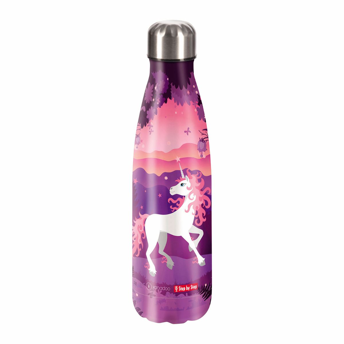 Step by Step Isolierte Edelstahl Trinkflasche Sweet Unicorn Nuala