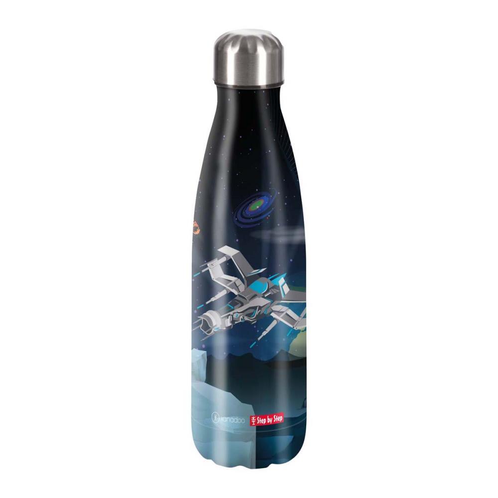 Step by Step Isolierte Edelstahl Trinkflasche Starship Sirius