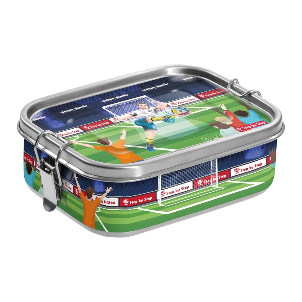 Step by Step Edelstahl Lunchbox Soccer Ben