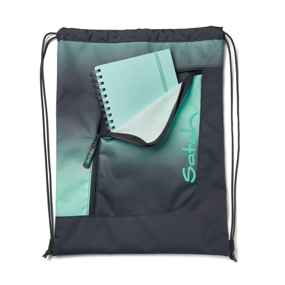 Satch Air Gradient Mint Pencil Slider Light Edition Schulrucksack Set 3tlg.