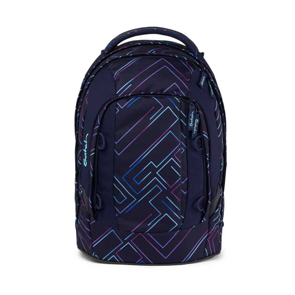 Satch Pack Purple Laser Schulrucksack Set 3tlg.