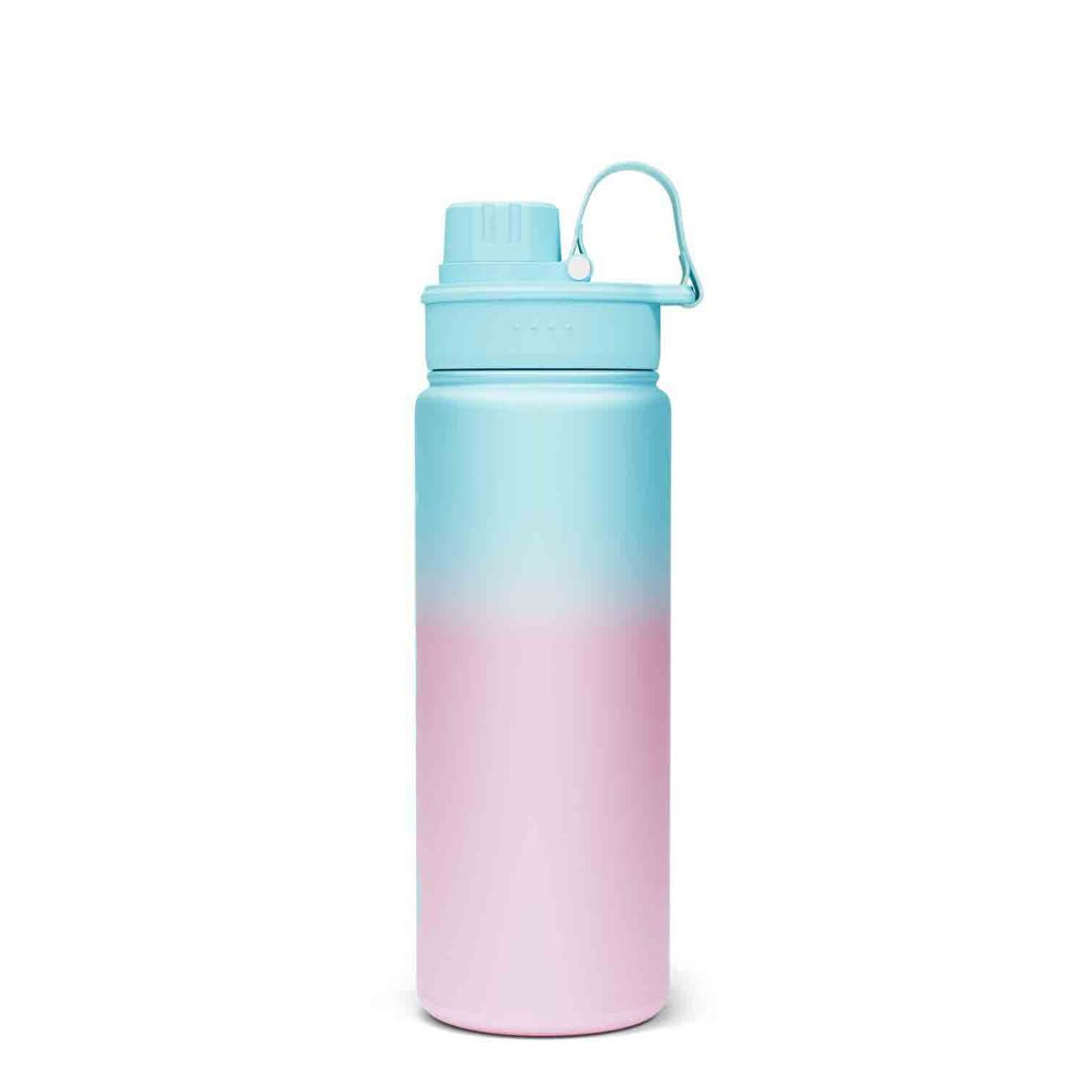 Satch Trinkflasche 0,5 Liter Edelstahl Light Blue Graffiti