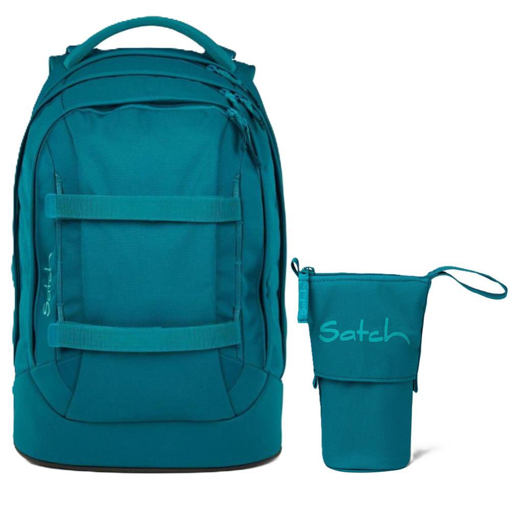 Satch Pack Deep Petrol Schulrucksack Set 2tlg.
