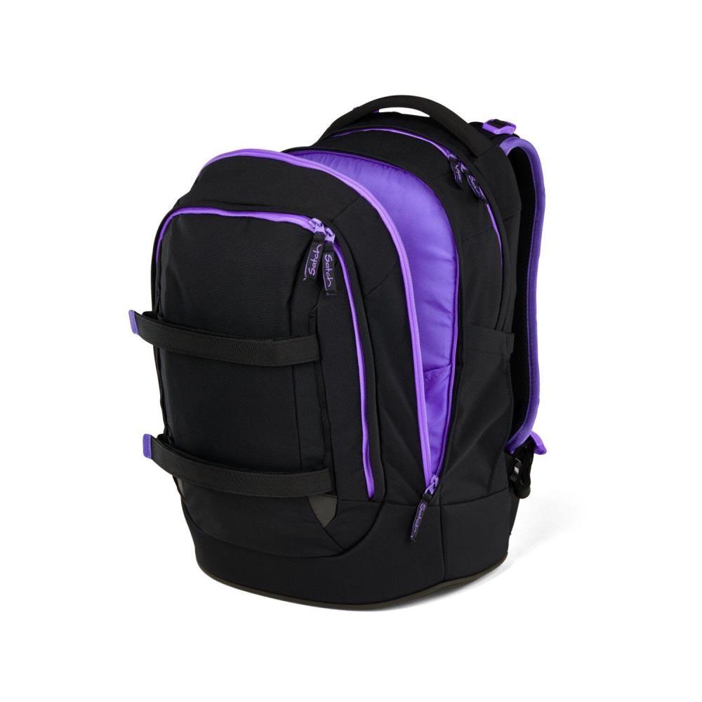 Satch Pack Purple Phantom Schulrucksack Set 2tlg.