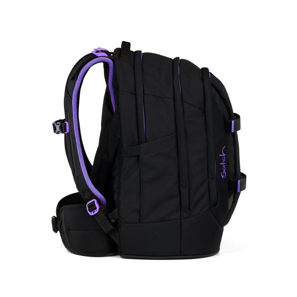 Satch Pack Purple Phantom Schulrucksack Set 4tlg.