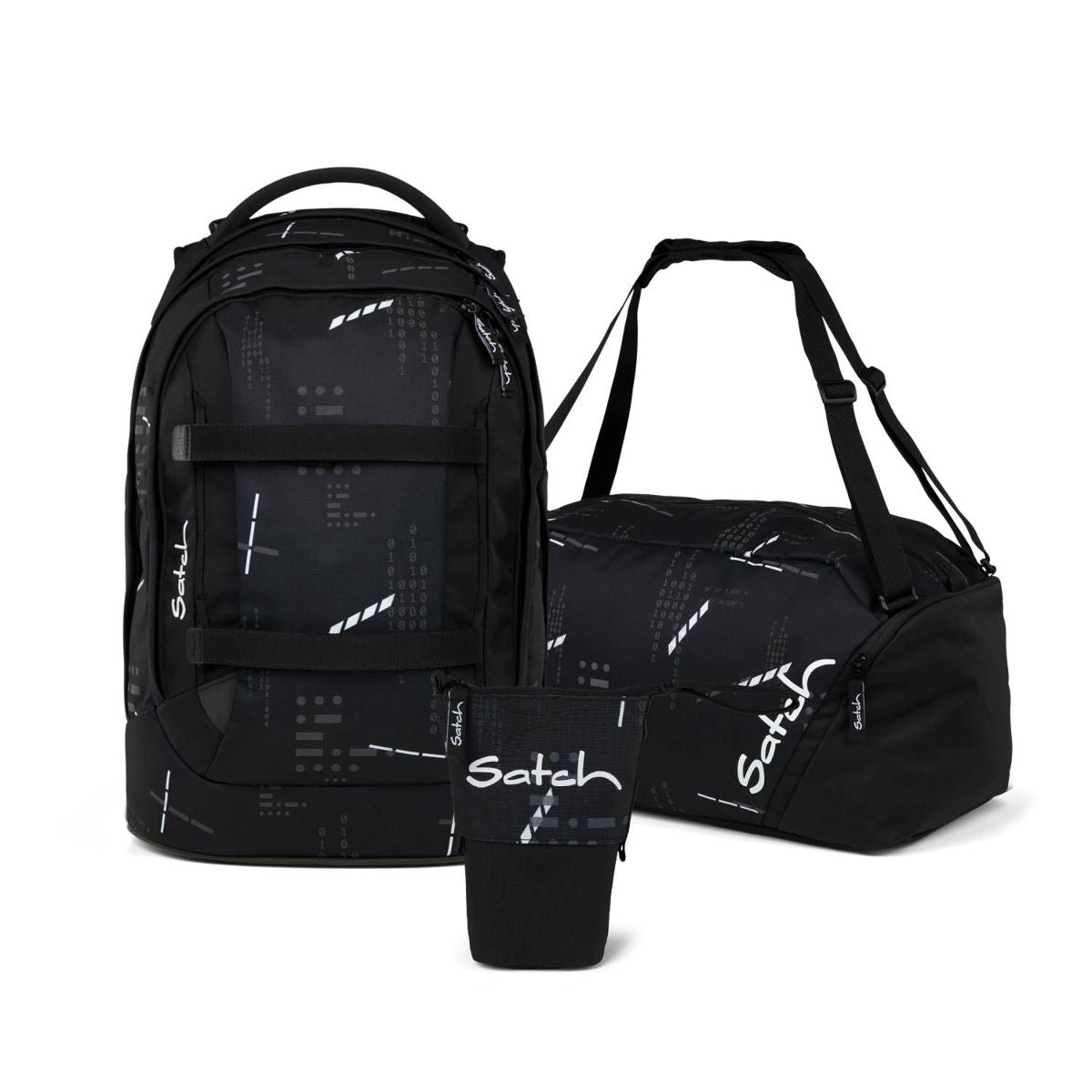 Satch Pack Ninja Matrix Pencil Slider Edition Schulrucksack Set 3tlg.