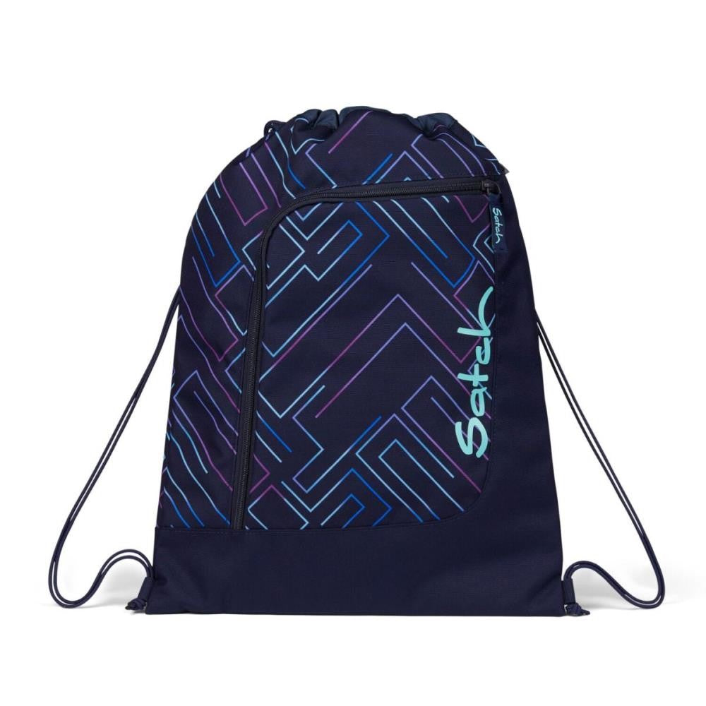 Satch Pack Purple Laser Pencil Slider Light Edition Schulrucksack Set 3tlg.