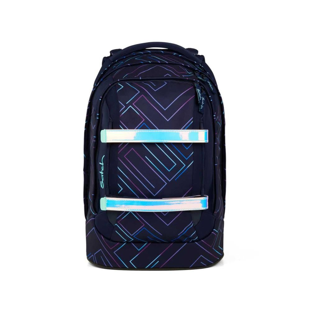 Satch Pack Purple Laser Pencil Slider Edition Schulrucksack Set 3tlg.