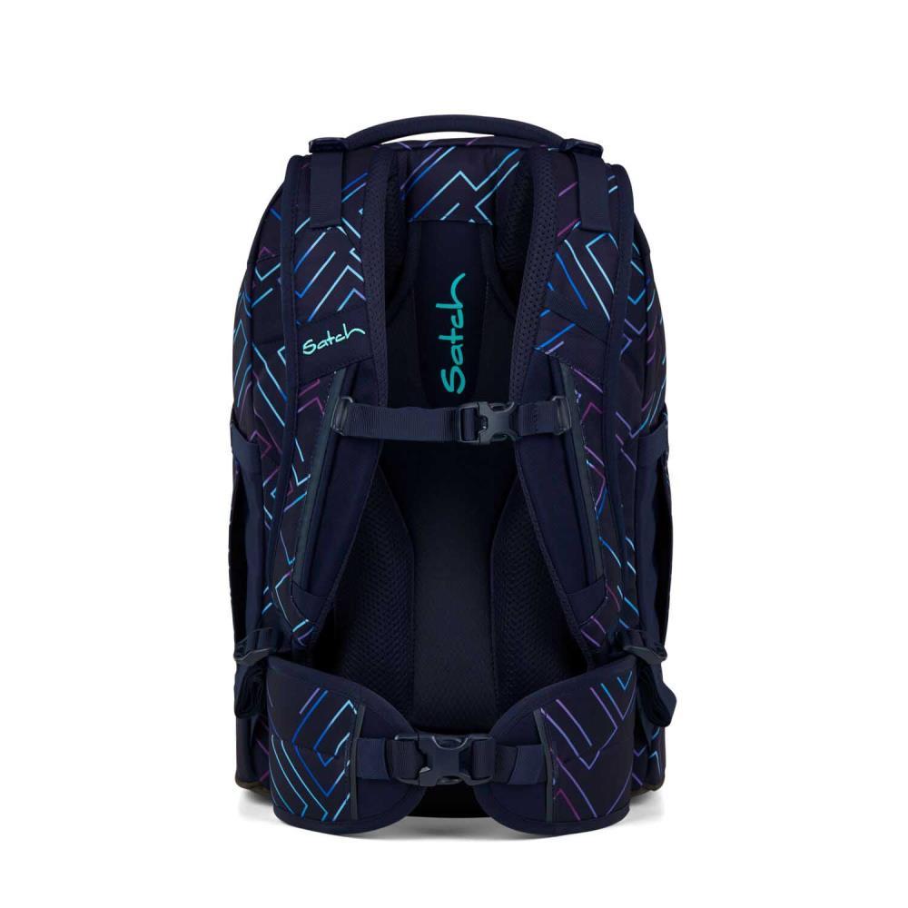 Satch Pack Purple Laser Schulrucksack Set 2tlg.