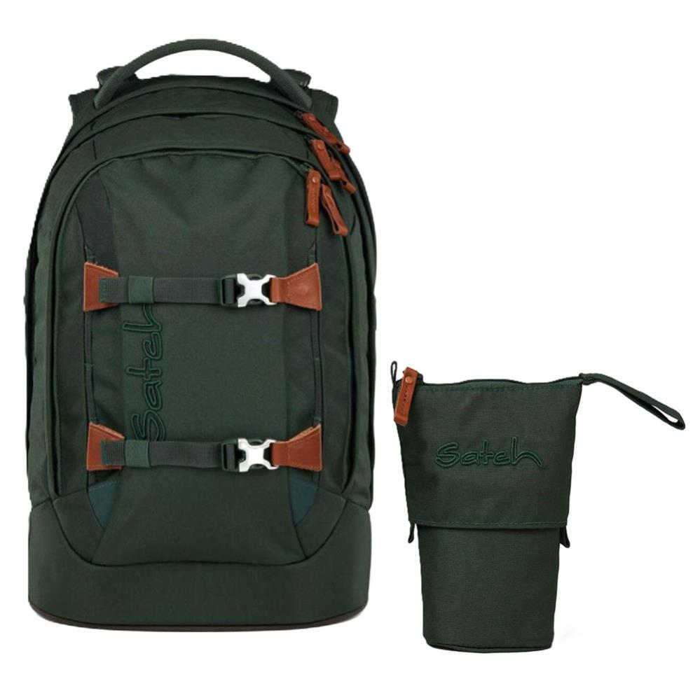Satch Pack Nordic Forest Green Skandi Schulrucksack 2tlg.