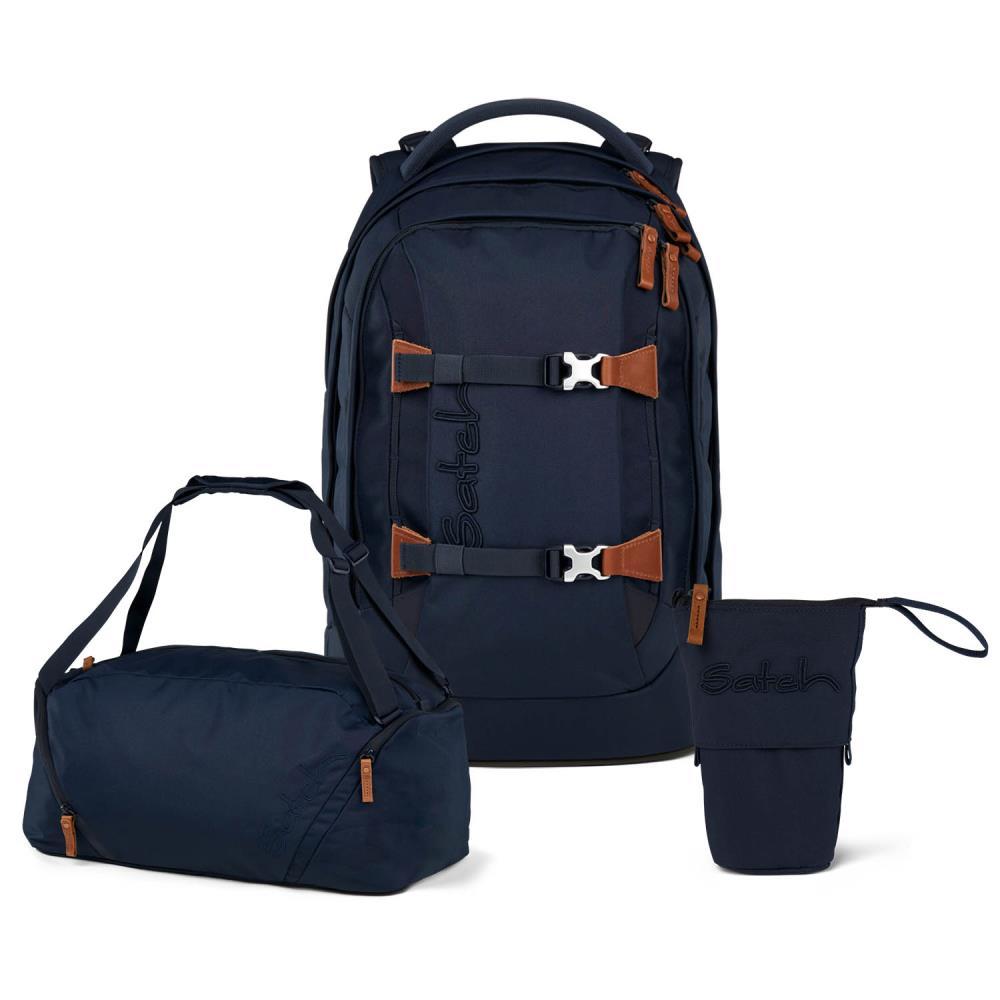 Satch Pack Nordic Blue Skandi Pencil Slider Edition Schulrucksack Set 3tlg.