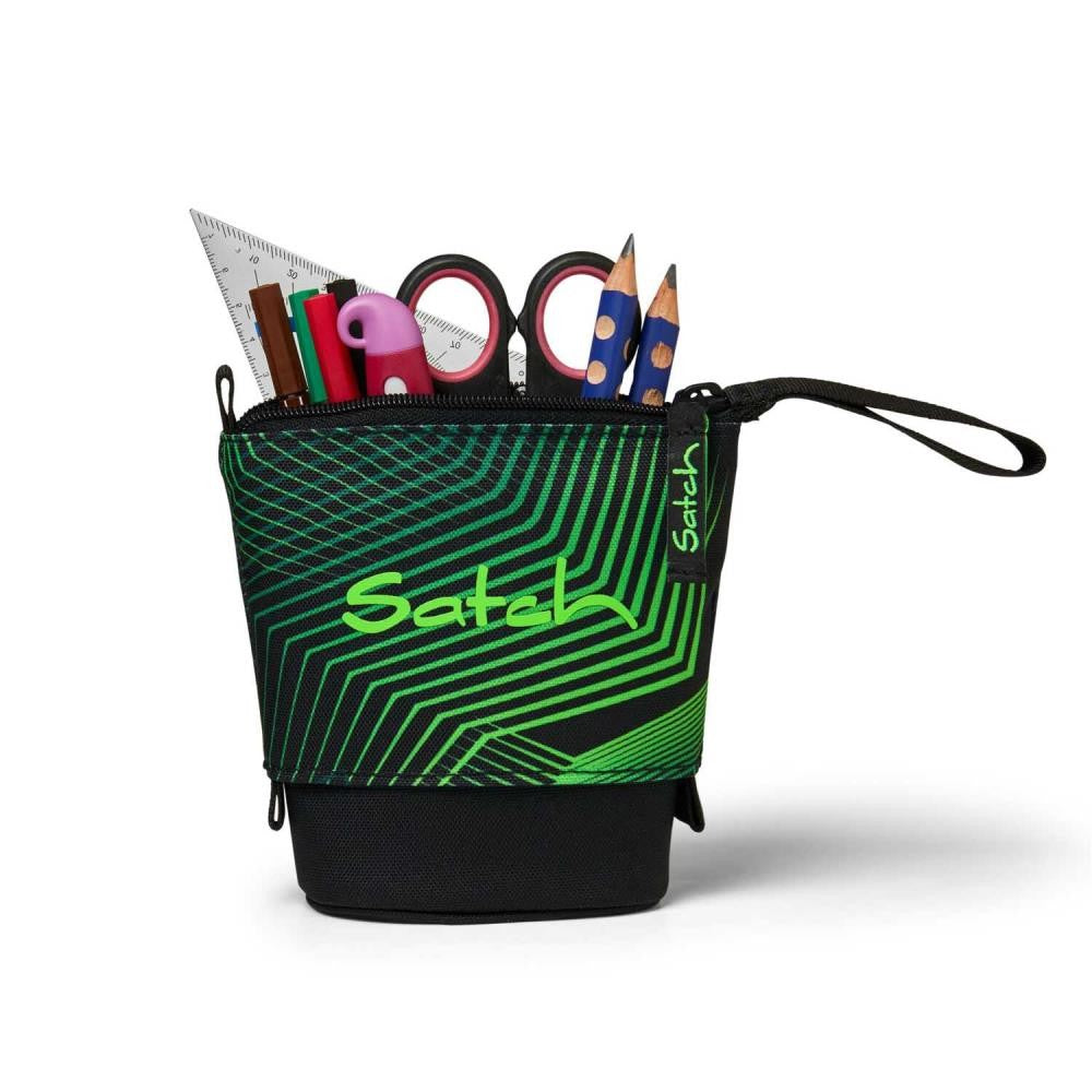 Satch Match Seismic Green Pencil Slider Light Edition Schulrucksack Set 3tlg.