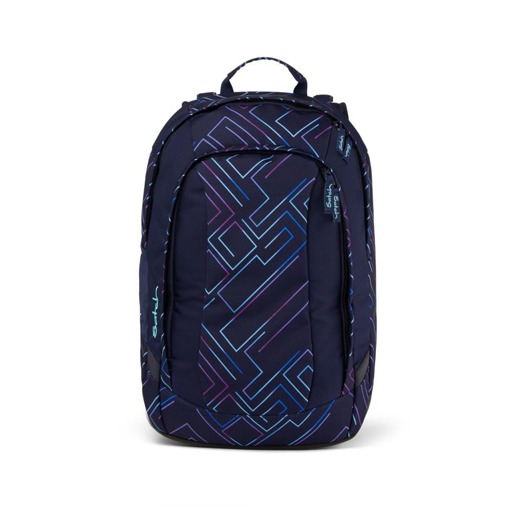 Satch Air Purple Laser Streetwalk Edition Schulrucksack Set 4tlg.