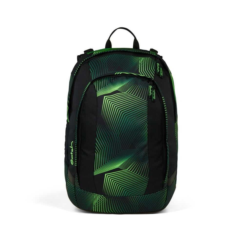 Satch Air Seismic Green Pencil Slider Light Edition Schulrucksack Set 3tlg.