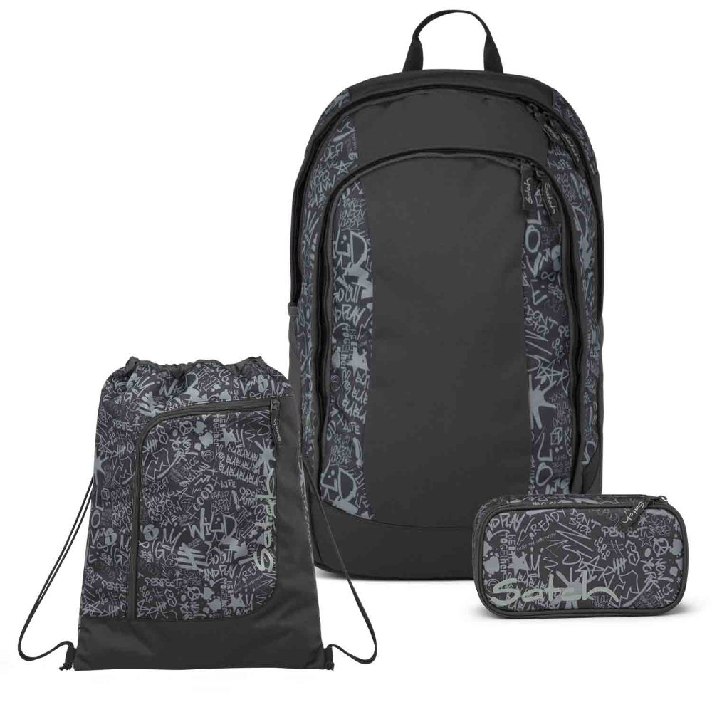 Satch Air Street Ink Schulrucksack Set 3tlg.