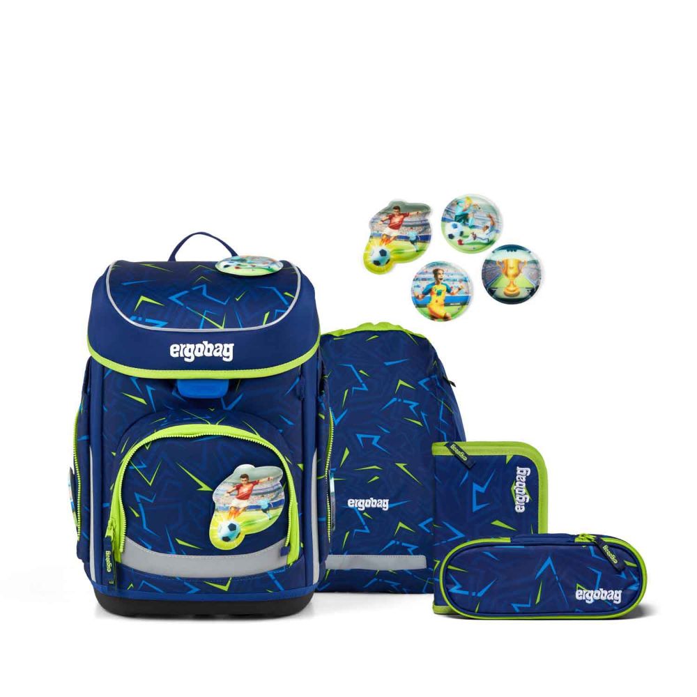 Ergobag Cubo SpitzenreitBär Color Flash Edition Schulranzen Set 5tlg.
