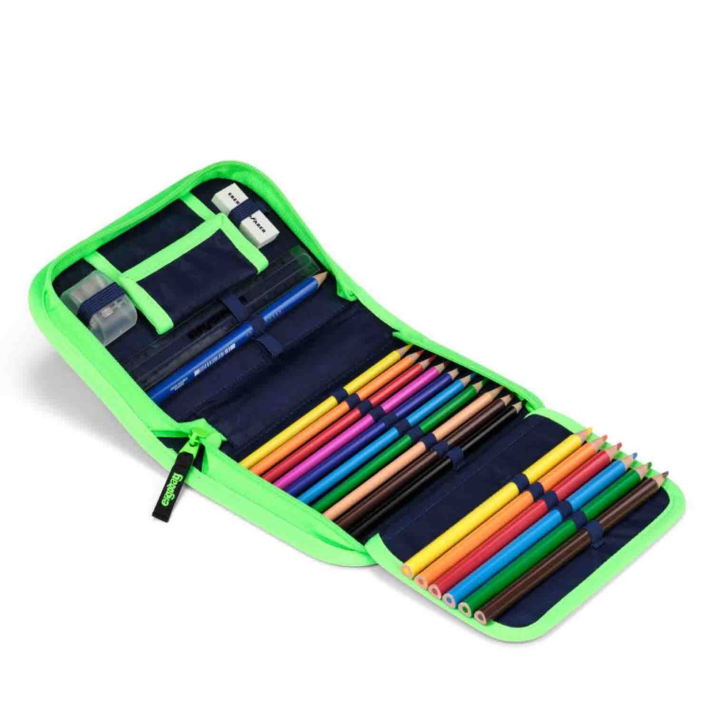 Ergobag Cubo Übärholspur Color Flash Edition Schulranzen Set 5tlg.