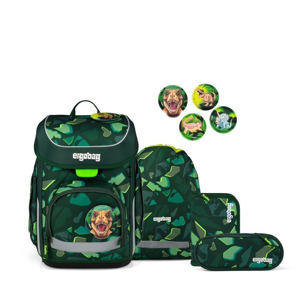 Ergobag Cubo DinosauriBär Schulranzen Set 5tlg.