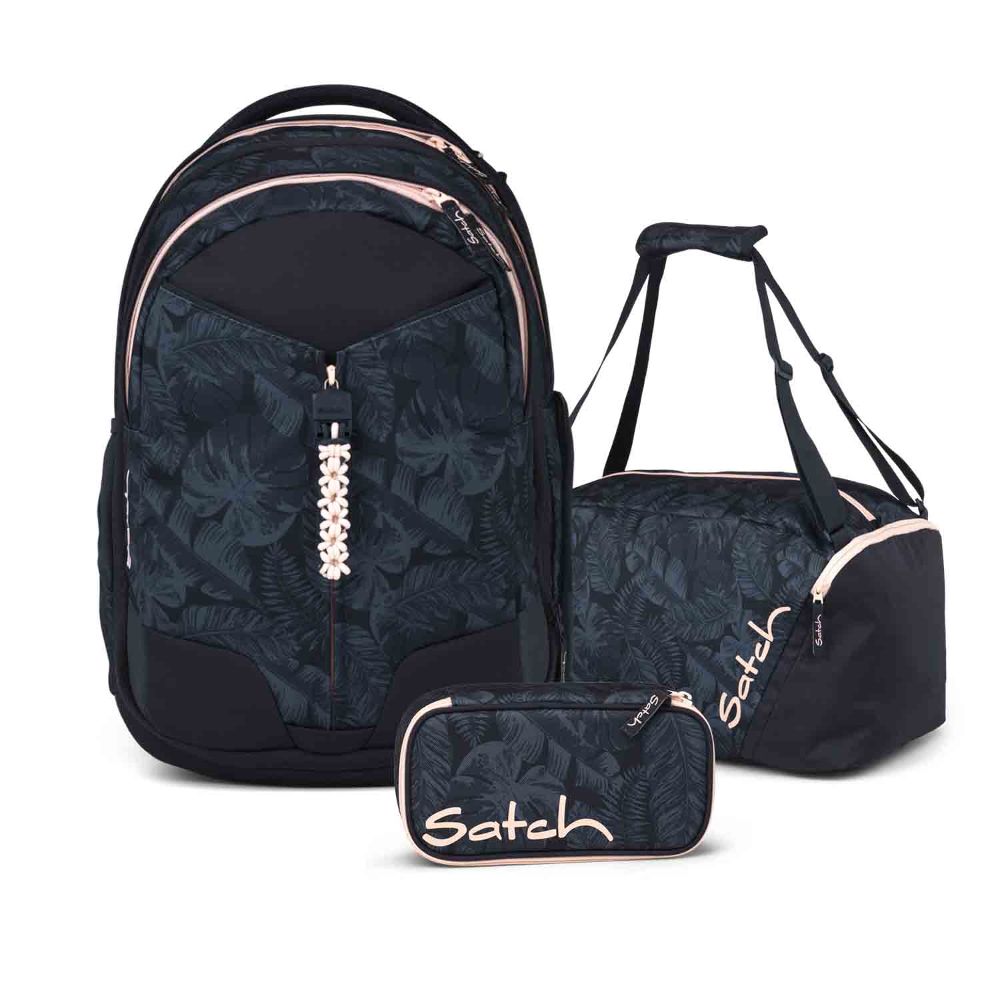 Satch Match Midnight Jungle Schulrucksack Set 3tlg.