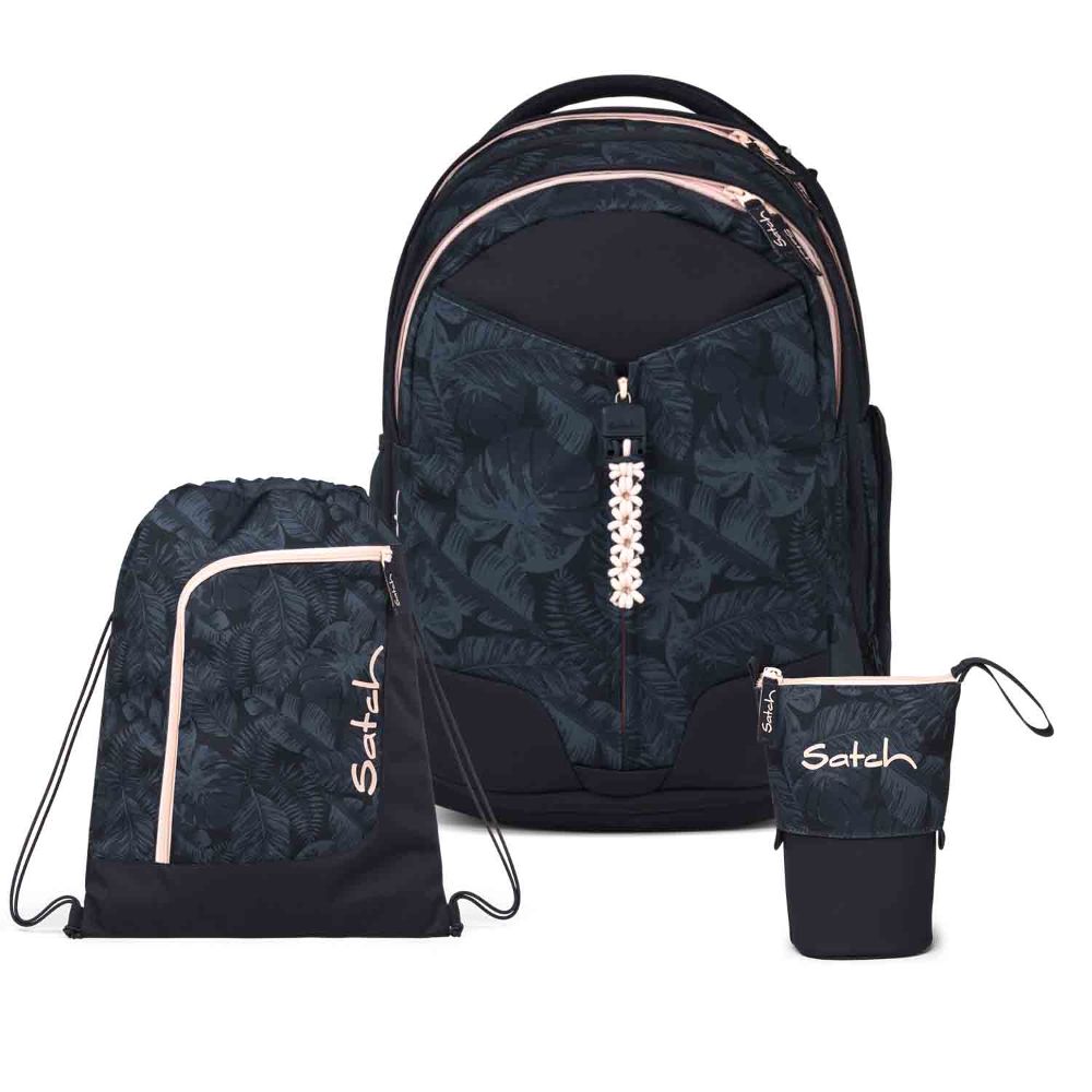 Satch Match Midnight Jungle Pencil Slider Light Edition Schulrucksack Set 3tlg.