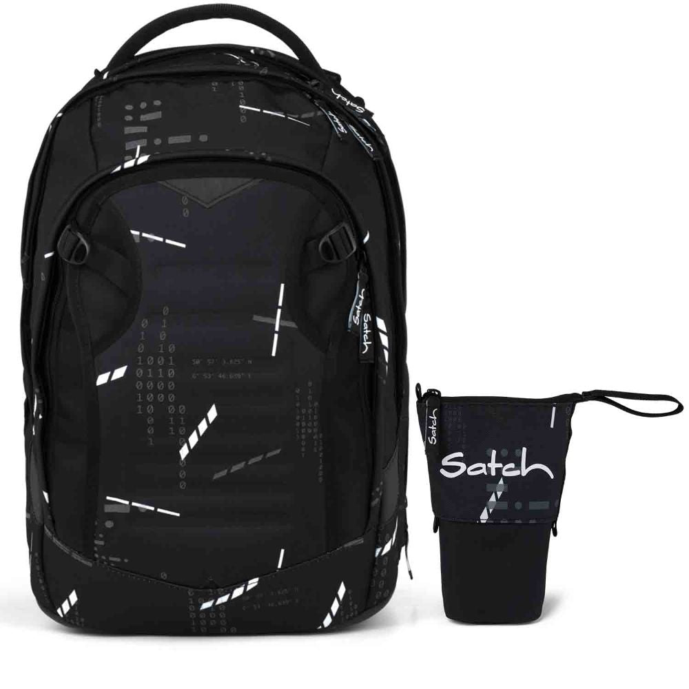Satch Match Plus Ninja Matrix Schulrucksack 2tlg.