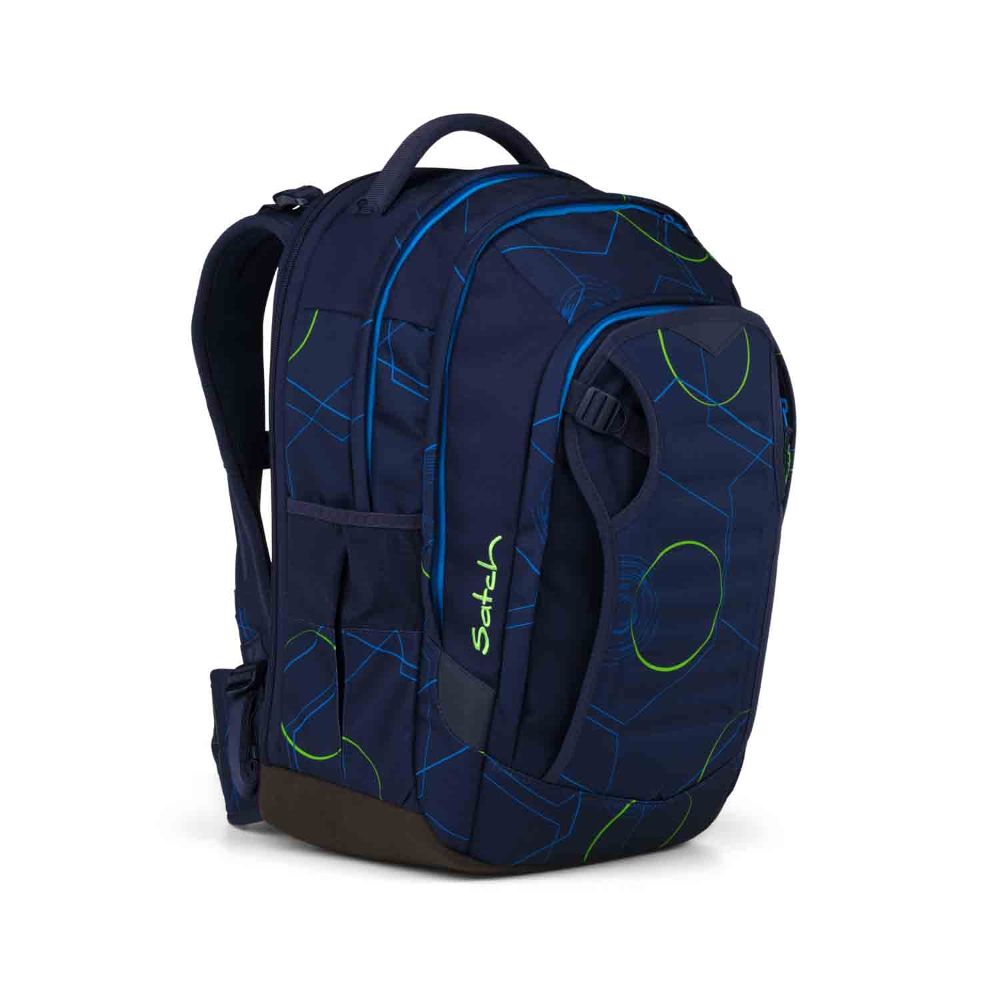 Satch Match Plus Blue Tech Pencil Slider Light Edition Schulrucksack Set 3tlg.