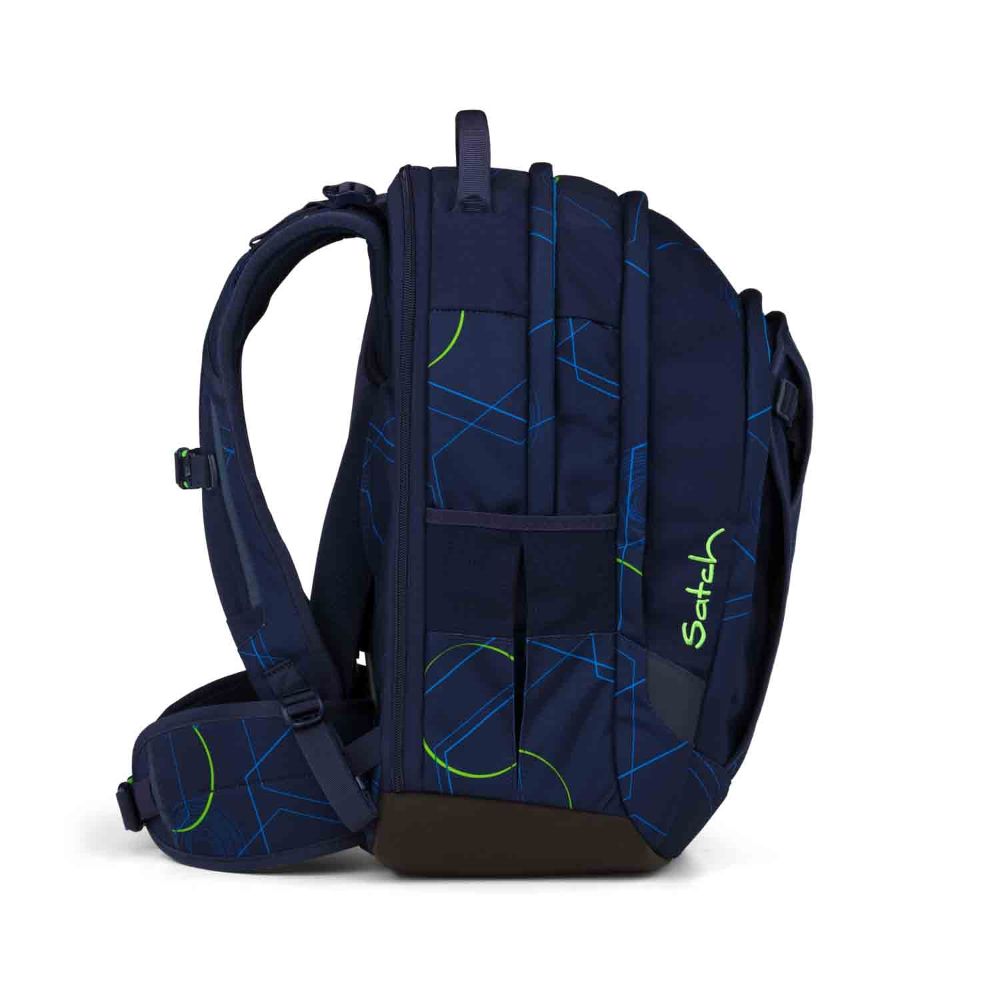 Satch Match Plus Blue Tech Pencil Slider Light Edition Schulrucksack Set 3tlg.