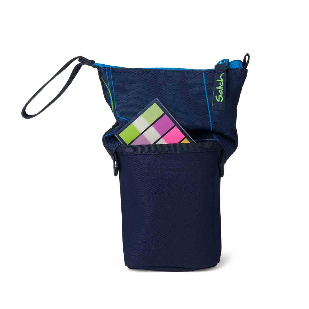 Satch Match Plus Blue Tech Pencil Slider Light Edition Schulrucksack Set 3tlg.