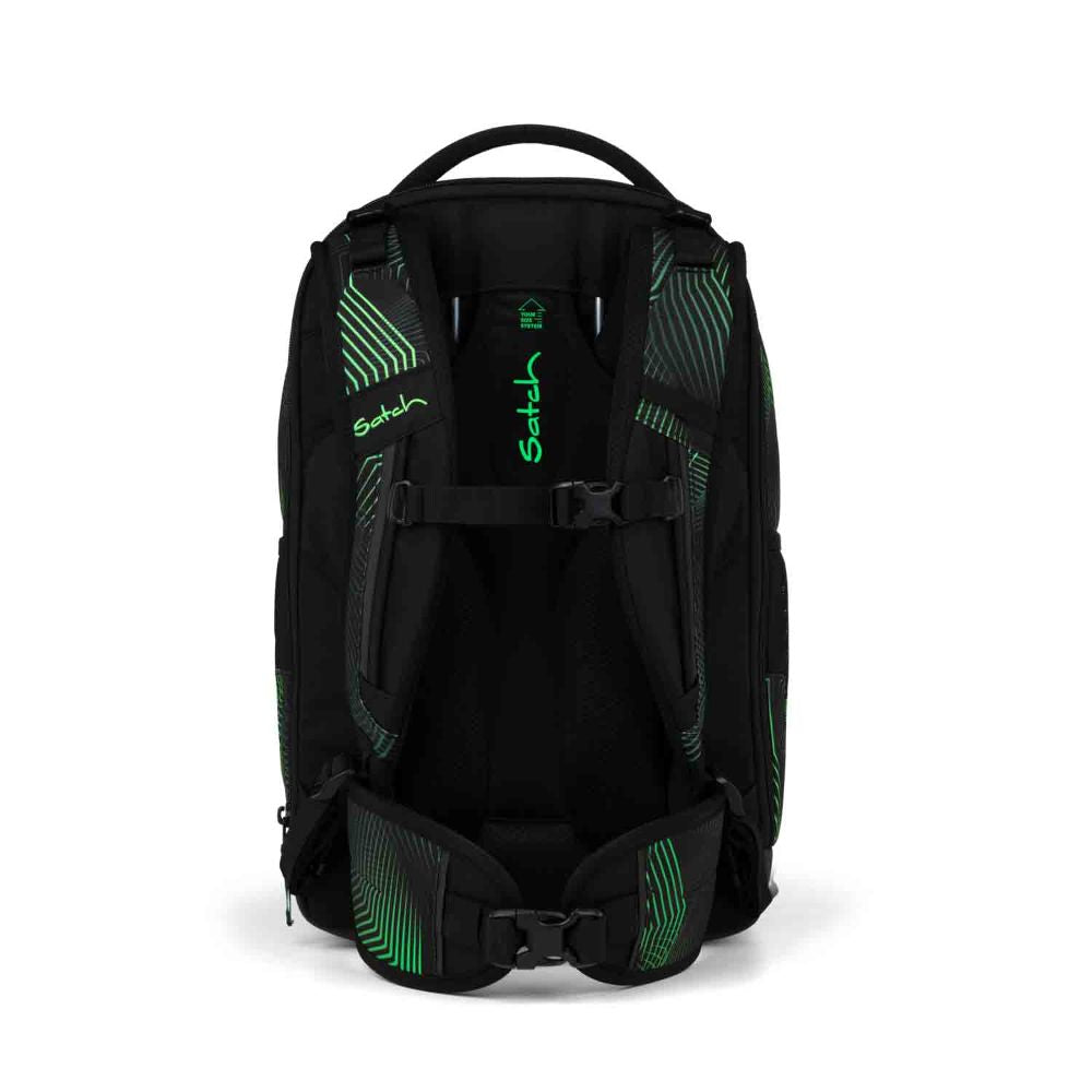 Satch Match Plus Seismic Green Schulrucksack Set 3tlg.