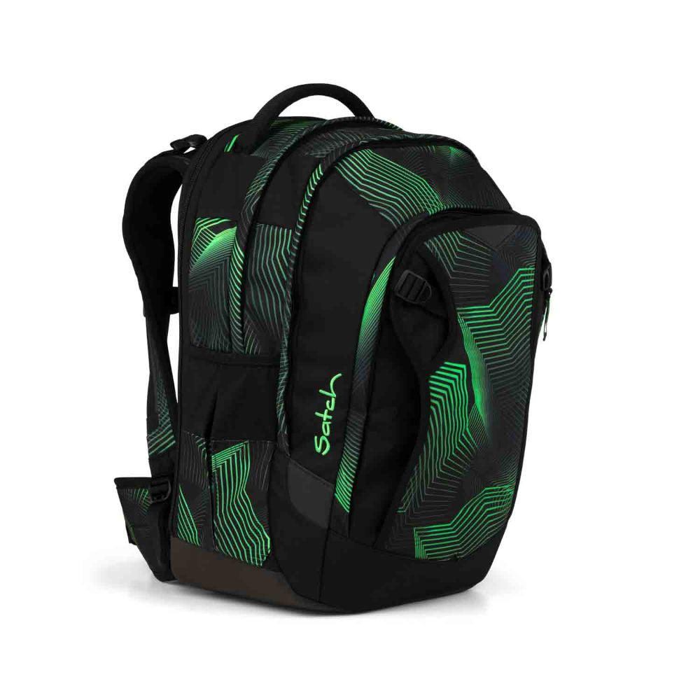 Satch Match Plus Seismic Green Pencil Slider Edition Schulrucksack Set 3tlg.