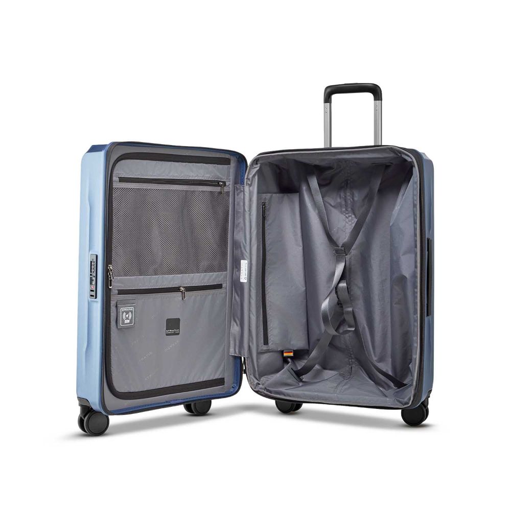 Stratic Phoenix SL Dark Blue 4 Doppelrollen Trolley M 66 cm