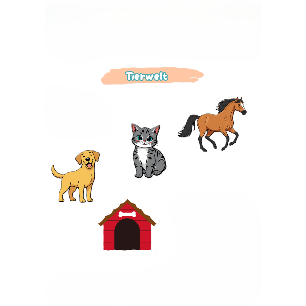 Innovabaq Stick-ons Tierwelt Textilsticker