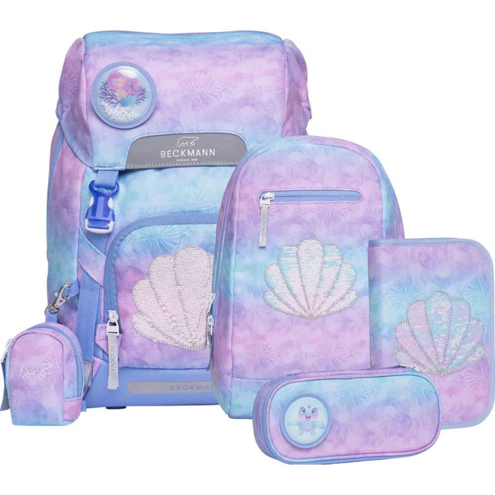 Beckmann Classic Seashell Schulrucksack Set 6tlg.