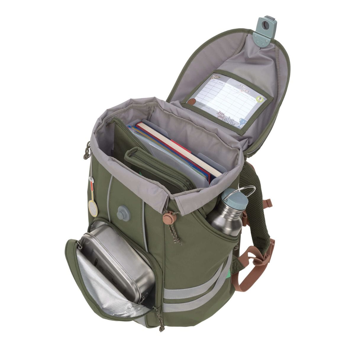 Lässig Flexy Unique Olive Schulrucksack Set 7tlg.