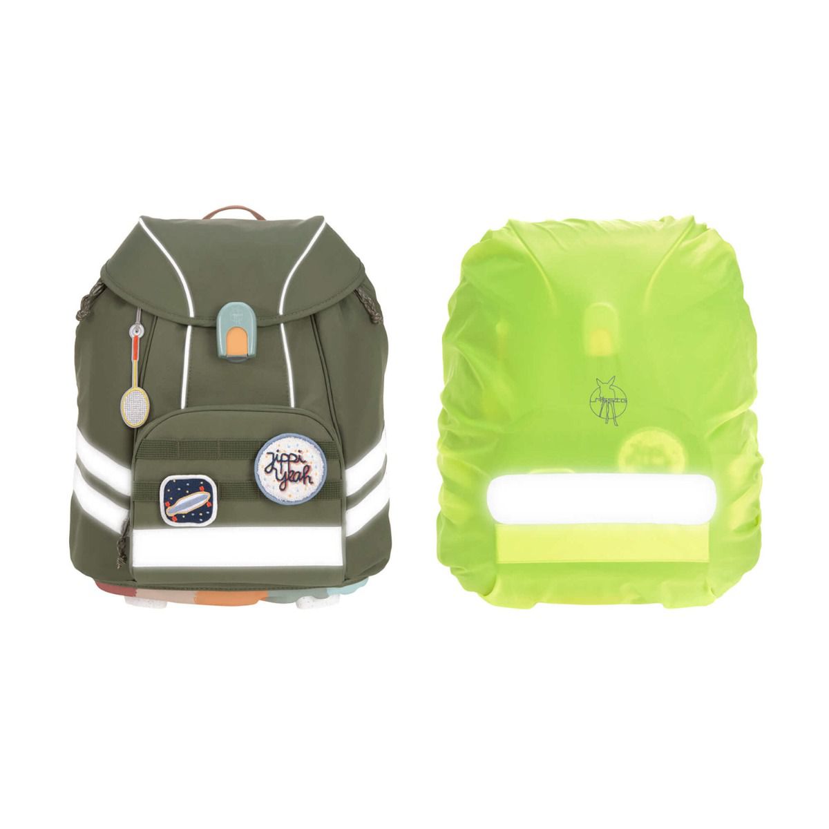 Lässig Flexy Unique Olive Schulrucksack Set 7tlg.