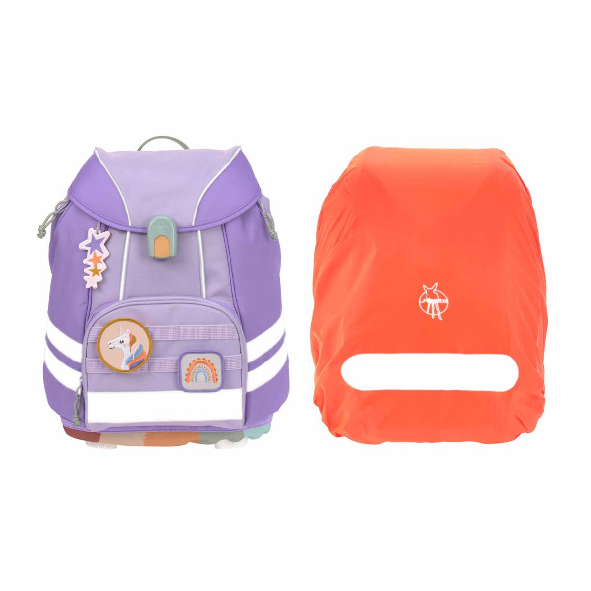 Lässig Flexy Unique Violet Lavender Schulrucksack Set 7tlg.