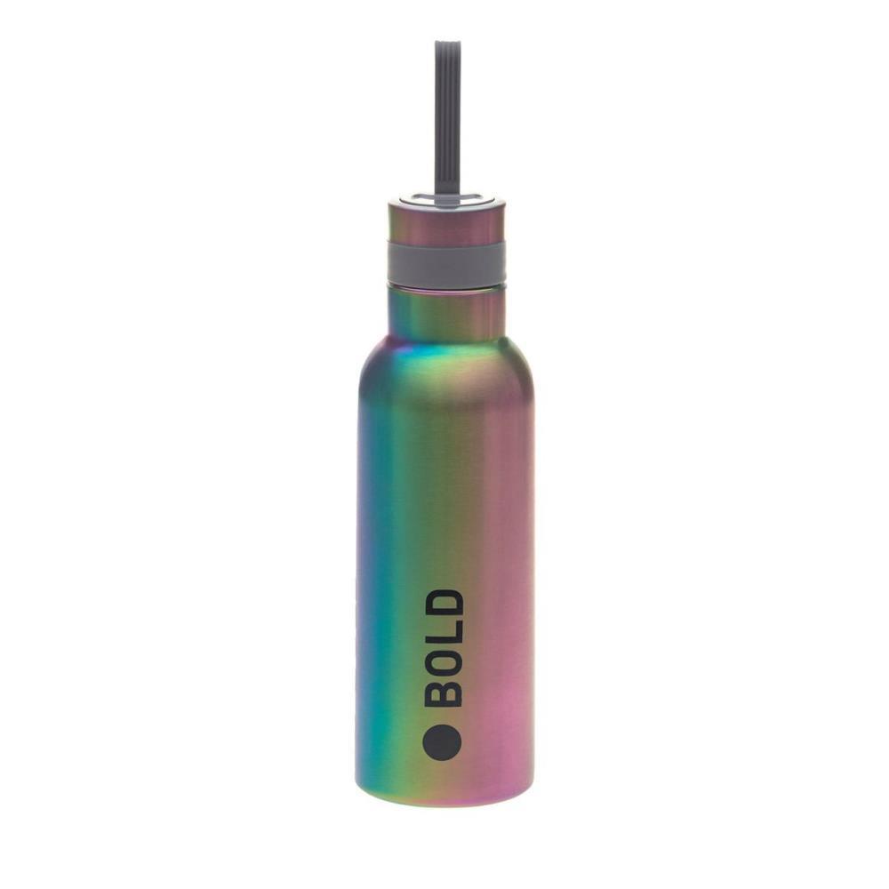 Lässig Trinkflasche 0,75 Liter Edelstahl Rainbow